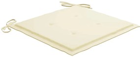 Cadeiras de jardim dobráveis 8 pcs c/ almofadões acácia maciça