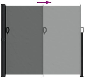 Toldo lateral retrátil 180x600 cm antracite