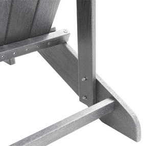 Cadeira Adirondack Cinzento Claro 74x82x91 cm HDPE