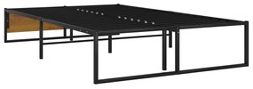 Estrutura de cama 120x200 cm metal preto