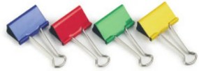 Molas para Papéis 19 mm – 10 Unidades – Cores Sortidas -Rapesco
