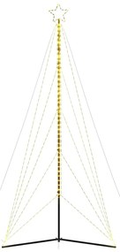 LED Árvore de Natal 615 LEDs Branco Quente 404,5 cm
