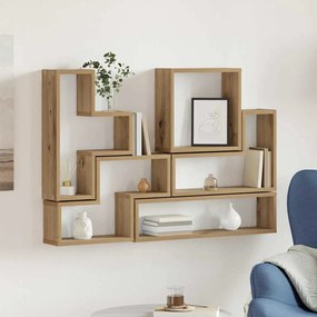 vidaXL Cubo de Parede carvalho artisiano 96 x 12 x 64 cm