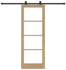 Porta Deslizante vidaXL com Conjunto de Ferragens 'ORKDAL'78x211 cm