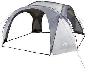 Tenda de festas impermeável branco e cinzento
