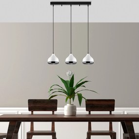 Candeeiro de Teto Yildo – Branco – Diâmetro 90 cm, Altura 25-111 cm