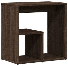 Mesas apoio 2pcs 50x30x50cm derivados madeira carvalho castanho