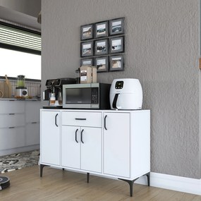 Armário Multiusos JE136 – Branco – 120x78,6x40 cm