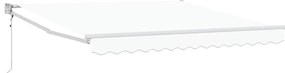 Toldo Retrátil Automático Branco 350 x 250 cm