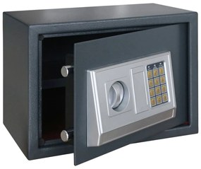 Cofre Eletrônico com Prateleira Cinza Escuro 35x25x25 cm Aço