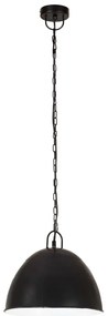 Candeeiro suspenso vintage indust. redondo 25 W 31 cm E27 preto