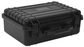 vidaXL Mala de viagem portátil 47x36x18 cm PP preto