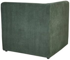 Sofá modular de 4 lugares em bombazine verde escuro LEMVIG Beliani