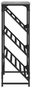 Sapateira Escada - Com 3 Níveis - Cor Cinzento Sonoma - 90x30x85 cm -
