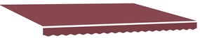Toldo retrátil manual 450x300 cm bordô