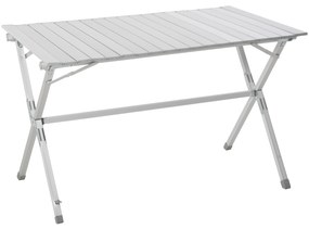 Outsunny Mesa de Campismo Dobrável Mesa Dobrável para Piquenique com Bolsa de Transporte 111,5x70x69cm Prata