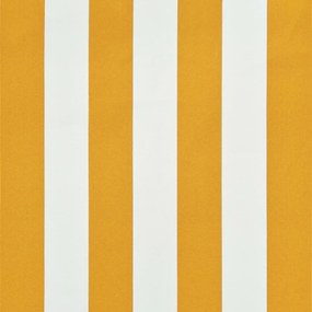 Toldo retrátil 300x150 cm amarelo e branco