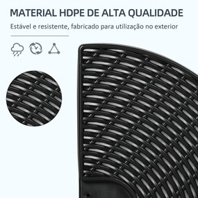 Base para Guarda-sol em 4 Peças Recarregável com Areia ou Água – Ø100x