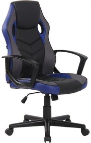 DUDECO - Cadeira Gaming Glendale Azul e Preto