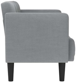 Sofá-luvas 111 cm tecido cinzento-claro