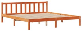 Cama com estante sem colchão 200x200 cm pinho maciço