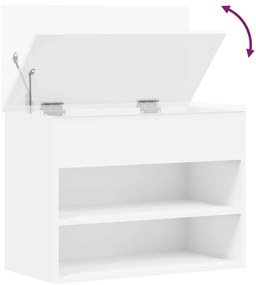 Banco sapateira 60x30x45 cm derivados de madeira branco