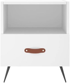 Mesas de cabeceira 2 pcs 40x35x47,5 cm deriv. de madeira branco