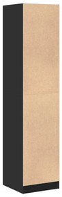 Armário boticário 40x41x174,5 cm derivados de madeira preto