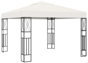 Gazebo 3x3 m tecido creme