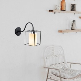 Candeeiro de Parede Swank – Preto – 15 x 33 x 28 cm