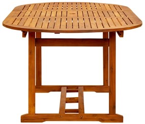 7 pcs conjunto de jantar para jardim vime PE castanho