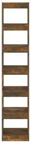 Estante/divisória 40x30x198 cm cor carvalho fumado