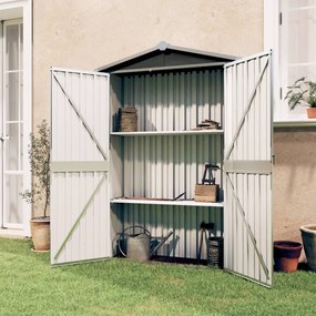 46303 vidaXL Abrigo de jardim 116x45x175 cm aço galvanizado antracite