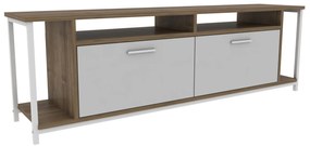 Móvel TV Omar – Branco Nogal – 160 cm