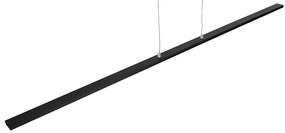 Candeeiro de suspensão moderno preto 150 cm com LED - Banda