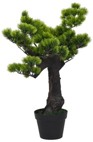 336318 vidaXL Bonsai pinus artificial com vaso 70 cm verde