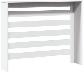 Cobertura de radiador 104x20x82 cm derivados de madeira branco