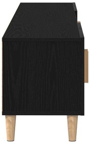 Cabinet de TV vidaXL Preto Carvalho 180x31,5x40 cm Madeira Derivada