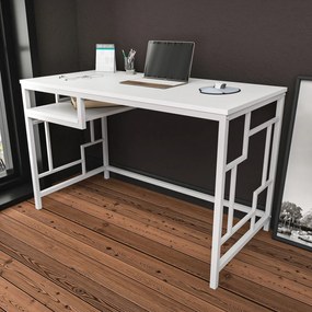 Secretária de Estudo Kennesaw - Branca - 120x60x74,8 cm