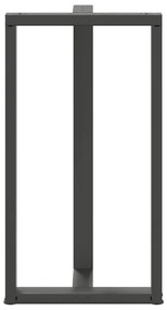 Pés para mesa de bar em forma de T, 2 peças, antracite, 60x35x(110-111