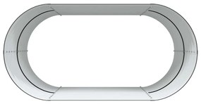 Cama Elevada para o Jardim vidaXL Castanho 160x80x81 cm Aço Galvanizad