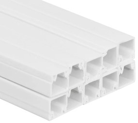 Calhas para cabos 25x25 mm 10 m PVC
