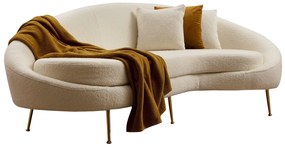 Sofá de 3 Lugares Eses – Creme (255 cm) | Luxo e Conforto