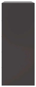 Aparador alto 67x39x95 cm aço preto