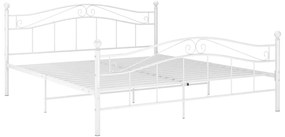 Estrutura de cama 180x200 cm metal branco