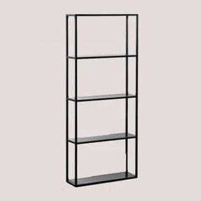 Estante Modular De Parede 60x140 Cm Em Aço Thura Negro-de-fumo - Sklum