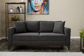 Sofá de 2 Lugares Berlin – Antracite – 180x83x91 cm