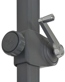 Guarda-sol de jardim com base portátil antracite