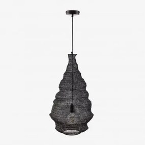 Luminária De Teto Em Ferro Beneida Ø40 Cm Preto - Sklum
