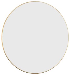 Espelho de parede redondo Ø 60 cm dourado
